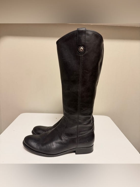 Frye Shoes - Frye Melissa Tall Riding Boot 3470412 Black Inside Zip Boots Women’s US 9.5 B